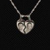 Pendentif-Moyen-Coeur-Secable en acier