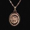 Pendentif-Ovale en acier