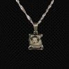 Pendentif-Petit-Parchemin en acier