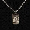 Pendentif-Petite-Plaque-Armee en acier