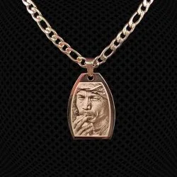 Pendentif Médaillon Ovale coupé