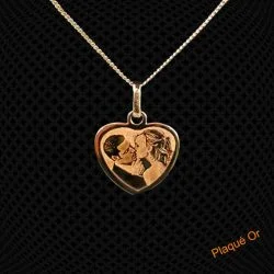 Pendentif Plaqué Or Coeur