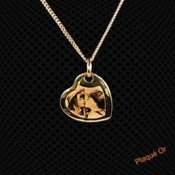 Pendentif Plaqué Or Cœur Penché