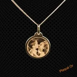 Pendentif Plaqué Or Rond