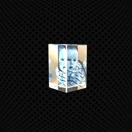 Bloc de verre 3D 8cm