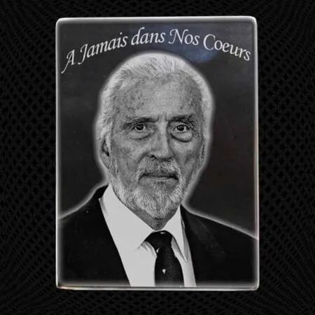 Grande plaque funéraire acier