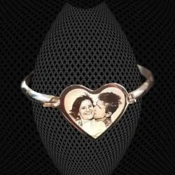 Bracelet Petit Jonc Coeur à graver