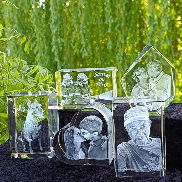 Gravure 3D dans verre