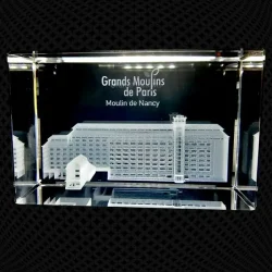 Bloc photo 3D 20 cm – Grand format paysage en verre