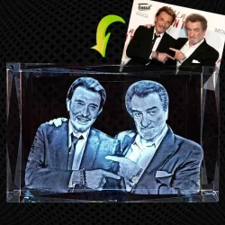 Cube 3D 20 cm bords biseautés – Maxi, version paysage