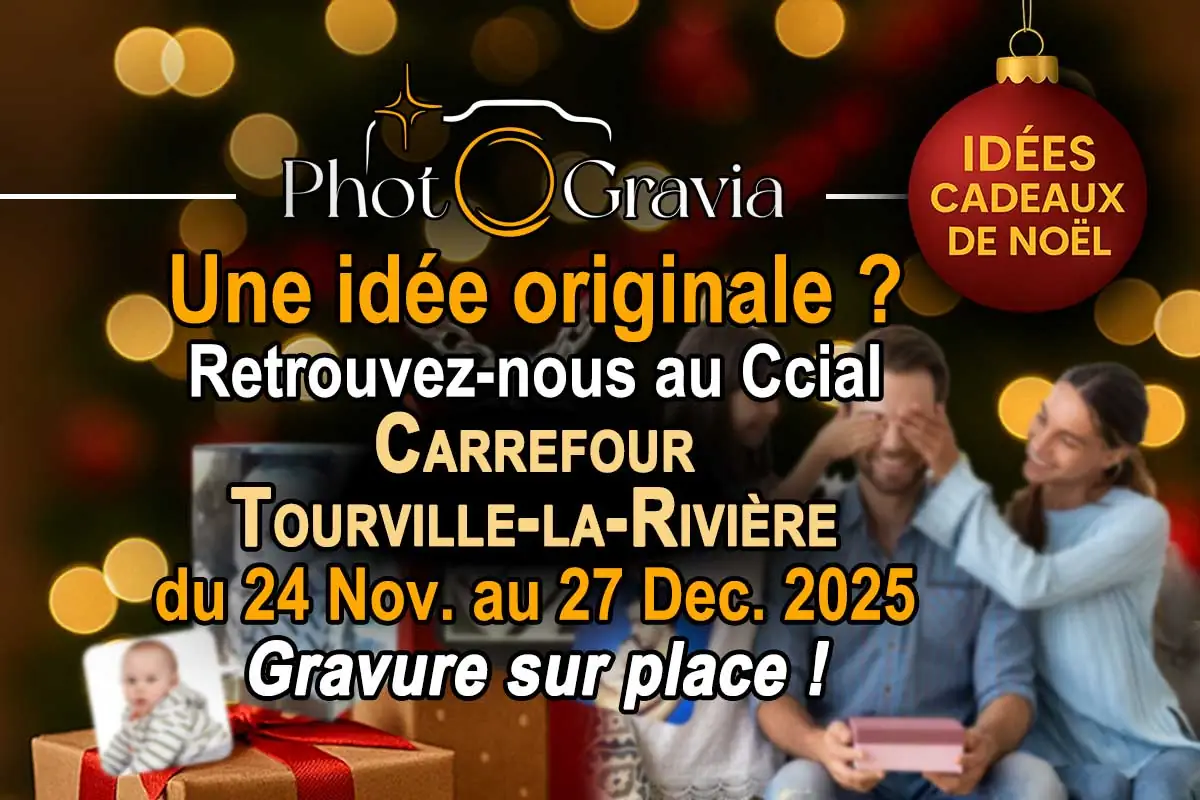 PhotoGravia au Village de Noël – Carrefour Tourville-la-Rivière (Rouen)