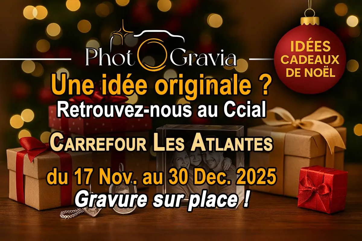 PhotoGravia au Village de Noël – Carrefour Les Atlantes (Tours)