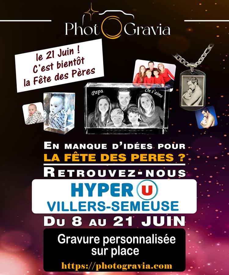 🎁 Des cadeaux personnalisés pour la Fête des Pères à Villers-Semeuse