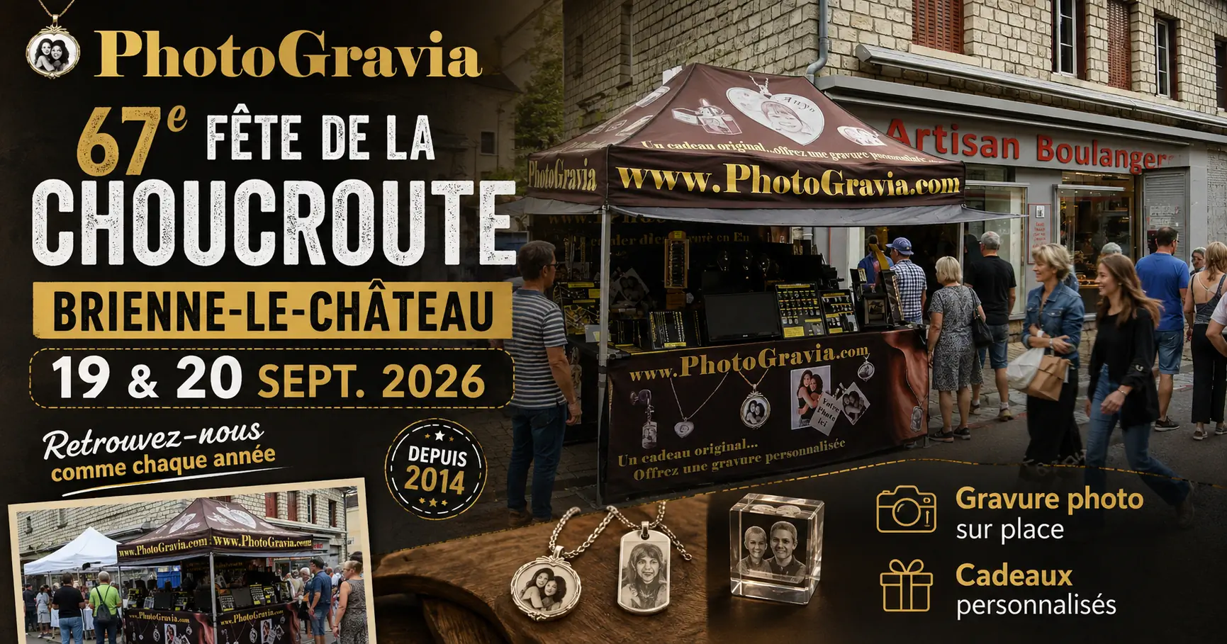 PhotoGravia à la 67e Fête de la Choucroute de Brienne-le-Château